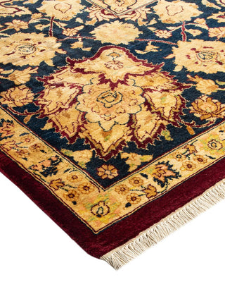 Traditional Mogul Red Wool Area Rug 7' 10" x 10' 6" - Solo Rugs