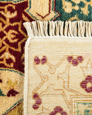 Traditional Mogul Ivory Wool Area Rug 8' 2" x 10' 5" - Solo Rugs