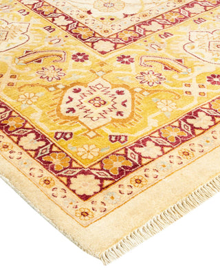 Traditional Mogul Ivory Wool Area Rug 8' 3" x 10' 0" - Solo Rugs