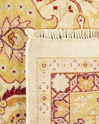 Traditional Mogul Ivory Wool Area Rug 8' 3" x 10' 0" - Solo Rugs