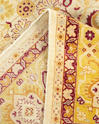 Traditional Mogul Ivory Wool Area Rug 8' 3" x 10' 0" - Solo Rugs