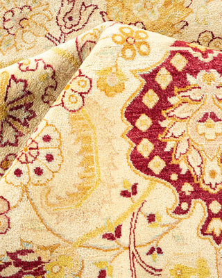 Traditional Mogul Ivory Wool Area Rug 8' 3" x 10' 0" - Solo Rugs