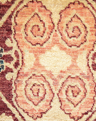 Traditional Mogul Red Wool Area Rug 7' 10" x 10' 2" - Solo Rugs