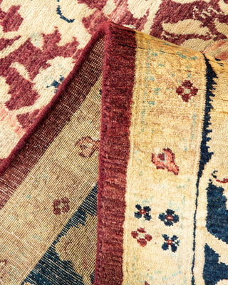 Traditional Mogul Red Wool Area Rug 7' 10" x 10' 2" - Solo Rugs