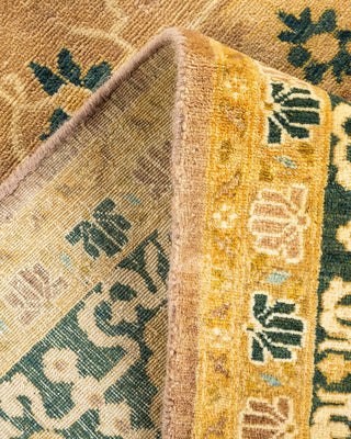 Traditional Mogul Brown Wool Area Rug 6' 0" x 9' 5" - Solo Rugs