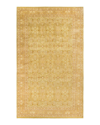 Traditional Mogul Green Wool Area Rug 9' 2" x 15' 8" - Solo Rugs