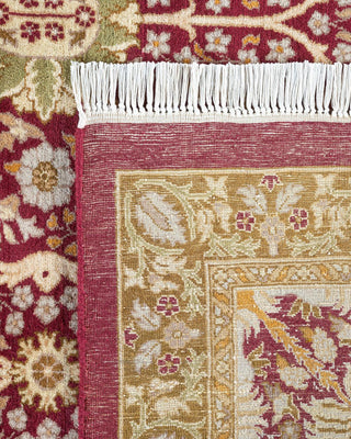 Traditional Mogul Orange Wool Area Rug 9' 0" x 11' 8" - Solo Rugs