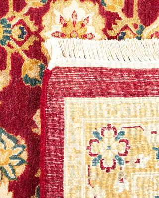 Traditional Mogul Red Wool Area Rug 8' 3" x 10' 3" - Solo Rugs
