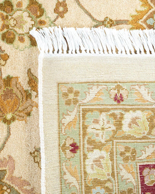 Traditional Mogul Ivory Wool Area Rug 9' 1" x 11' 10" - Solo Rugs