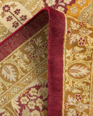 Traditional Mogul Purple Wool Area Rug 8' 1" x 10' 1" - Solo Rugs