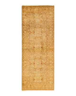 Traditional Mogul Green Wool Runner 3' 0" x 8' 0" - Solo Rugs