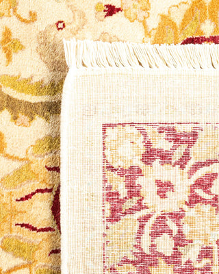 Traditional Mogul Ivory Wool Area Rug 3' 2" x 5' 2" - Solo Rugs