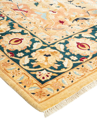 Traditional Mogul Ivory Wool Area Rug 8' 1" x 10' 4" - Solo Rugs