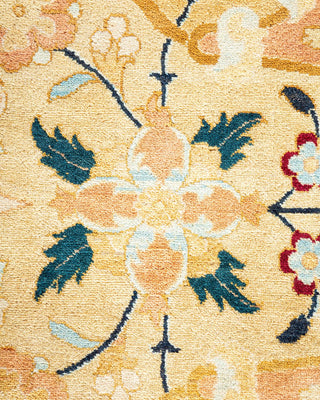 Traditional Mogul Ivory Wool Area Rug 8' 1" x 10' 4" - Solo Rugs