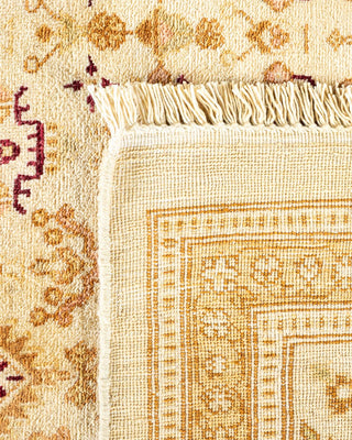 Traditional Mogul Ivory Wool Area Rug 8' 2" x 10' 2" - Solo Rugs