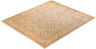 Traditional Mogul Ivory Wool Area Rug 8' 2" x 10' 2" - Solo Rugs