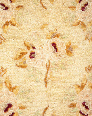 Traditional Mogul Ivory Wool Area Rug 6' 1" x 8' 10" - Solo Rugs
