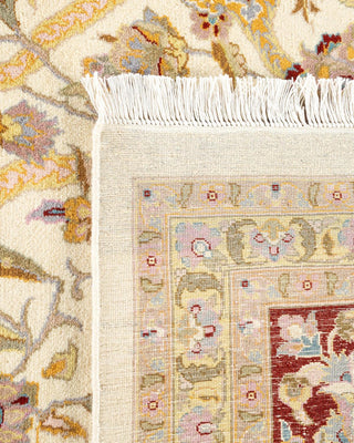 Traditional Mogul Ivory Wool Area Rug 9' 3" x 12' 1" - Solo Rugs