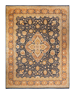 Traditional Mogul Blue Wool Area Rug 11' 10" x 15' 5" - Solo Rugs