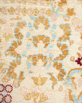 Traditional Mogul Ivory Wool Area Rug 8' 0" x 10' 4" - Solo Rugs