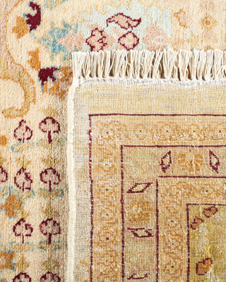 Traditional Mogul Ivory Wool Area Rug 8' 0" x 10' 4" - Solo Rugs
