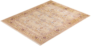 Traditional Mogul Ivory Wool Area Rug 8' 0" x 10' 4" - Solo Rugs