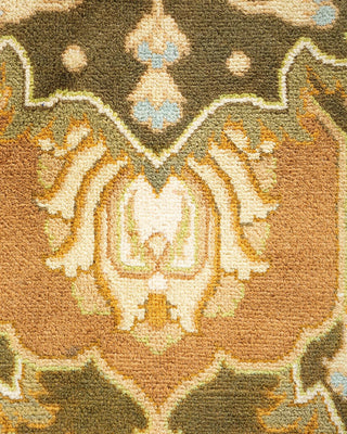 Traditional Mogul Ivory Wool Area Rug 9' 1" x 12' 3" - Solo Rugs