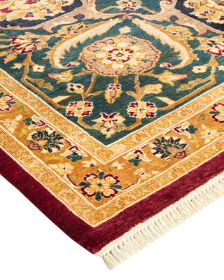 Traditional Mogul Red Wool Area Rug 8' 2" x 10' 4" - Solo Rugs