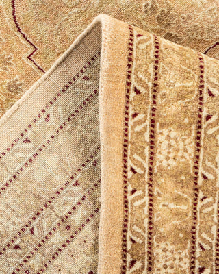 Traditional Mogul Beige Wool Area Rug 8' 10" x 12' 9" - Solo Rugs