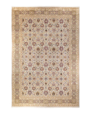 Traditional Mogul Ivory Wool Area Rug 12' 0" x 17' 6" - Solo Rugs