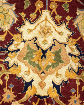 Traditional Mogul Red Wool Area Rug 12' 2" x 17' 7" - Solo Rugs
