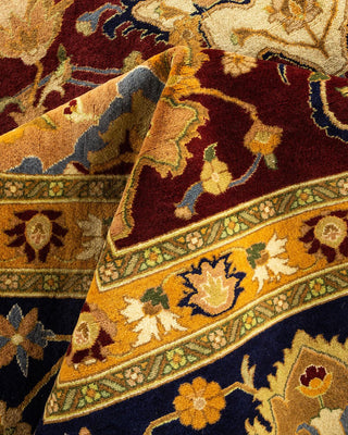 Traditional Mogul Red Wool Area Rug 12' 2" x 17' 7" - Solo Rugs