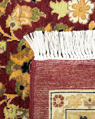 Traditional Mogul Red Wool Area Rug 10' 1" x 13' 9" - Solo Rugs