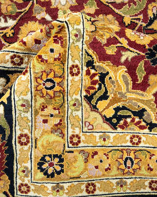 Traditional Mogul Red Wool Area Rug 10' 1" x 13' 9" - Solo Rugs