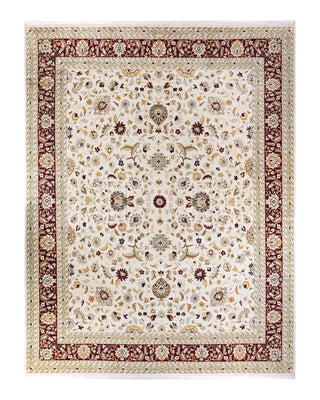 Traditional Mogul Ivory Wool Area Rug 12' 0" x 15' 5" - Solo Rugs