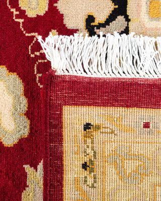 Traditional Mogul Red Wool Area Rug 9' 3" x 11' 10" - Solo Rugs
