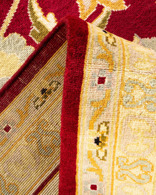 Traditional Mogul Red Wool Area Rug 9' 3" x 11' 10" - Solo Rugs