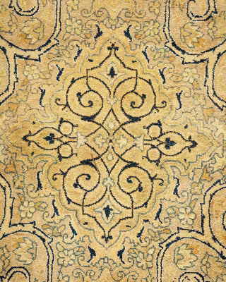 Traditional Mogul Ivory Wool Area Rug 6' 3" x 9' 2" - Solo Rugs