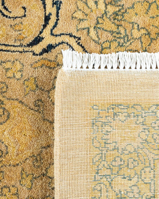 Traditional Mogul Ivory Wool Area Rug 6' 3" x 9' 2" - Solo Rugs