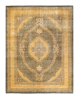 Traditional Mogul Gray Wool Area Rug 9' 2" x 12' 1" - Solo Rugs