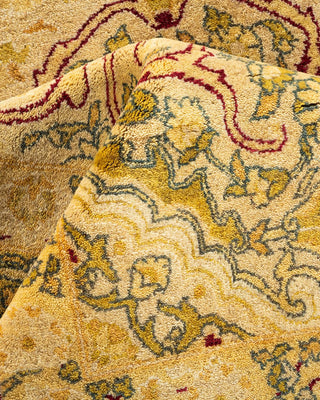Traditional Mogul Ivory Wool Area Rug 8' 3" x 10' 6" - Solo Rugs