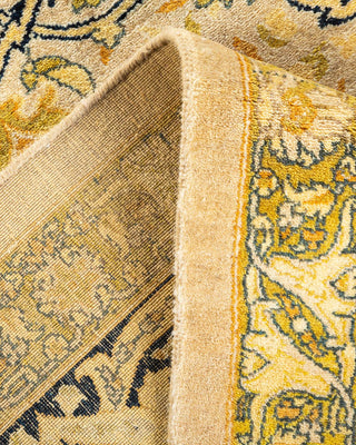 Traditional Mogul Ivory Wool Area Rug 6' 1" x 9' 0" - Solo Rugs