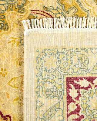 Traditional Mogul Ivory Wool Area Rug 6' 3" x 8' 10" - Solo Rugs