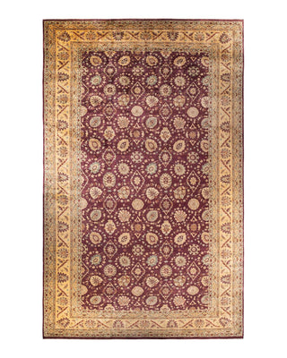 Contemporary Eclectic Red Wool Area Rug 11' 8" x 18' 2" - Solo Rugs