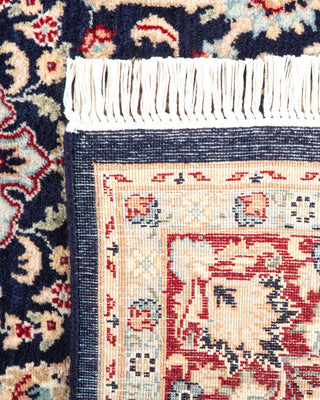 Traditional Mogul Blue Wool Area Rug 4' 1" x 6' 2" - Solo Rugs