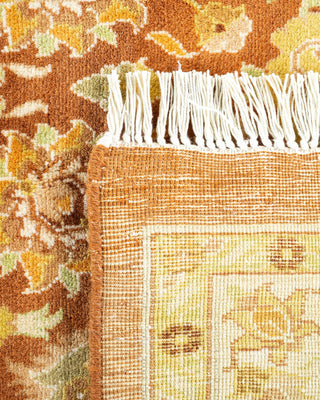 Traditional Mogul Brown Wool Area Rug 10' 0" x 14' 1" - Solo Rugs