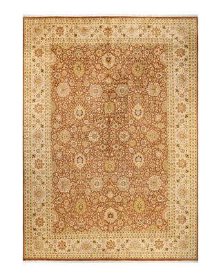 Traditional Mogul Brown Wool Area Rug 10' 0" x 14' 1" - Solo Rugs