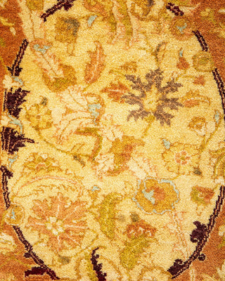 Traditional Mogul Brown Wool Area Rug 6' 1" x 8' 10" - Solo Rugs