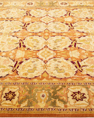 Traditional Mogul Brown Wool Area Rug 6' 1" x 8' 10" - Solo Rugs