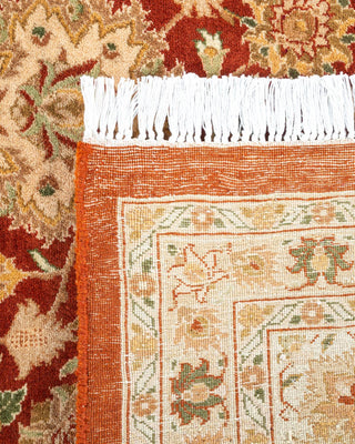 Traditional Mogul Orange Wool Area Rug 9' 0" x 12' 2" - Solo Rugs